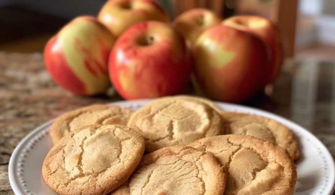 Вкусное яблочное печенье в духовке